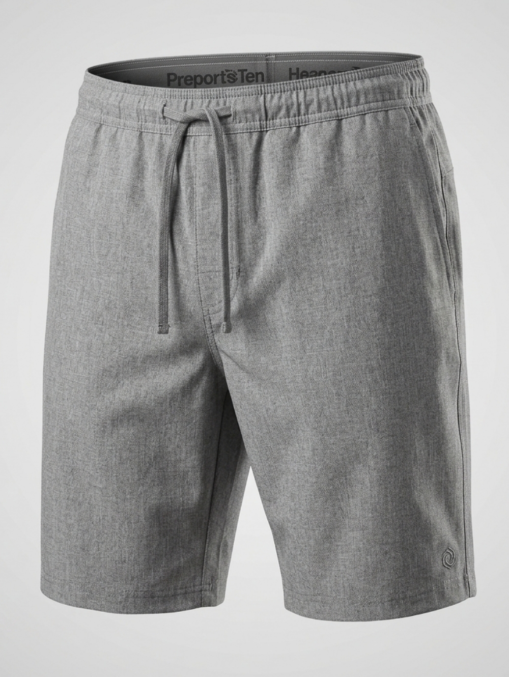 Hang Ten Men's Elastic Waist With Drawstring Gray Athletic Comfy Shorts Size L